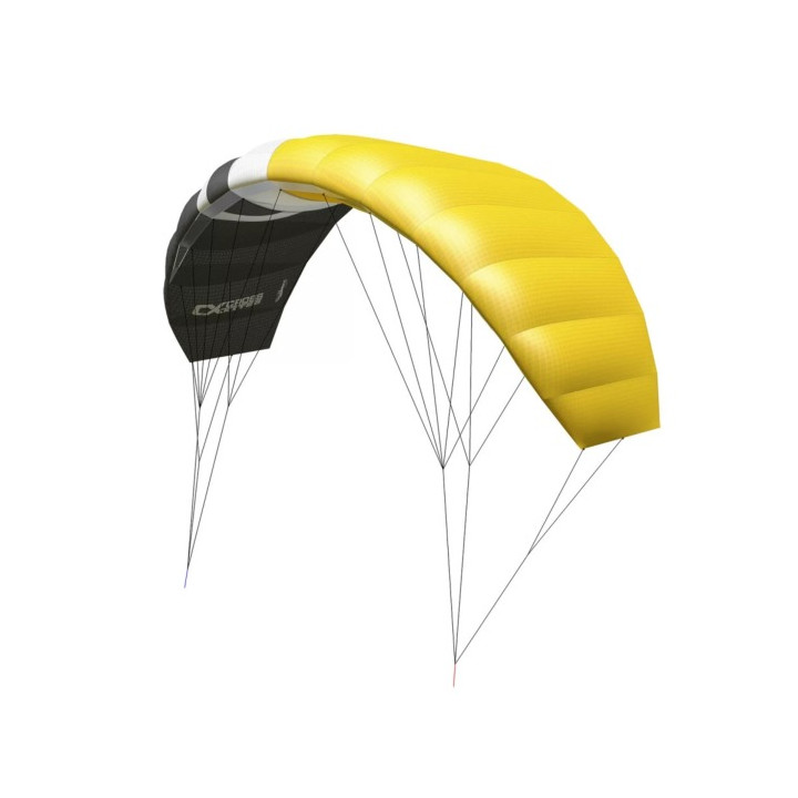 Trainer Kite CrossKites Boarder 2.1 Fluor Yellow 2-line with bar
