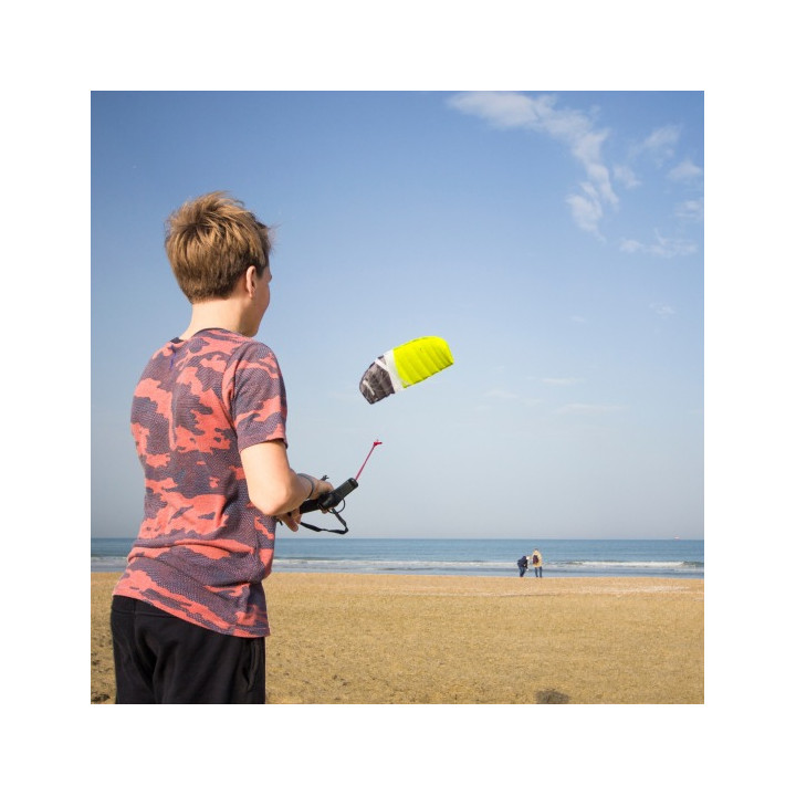 Trainer Kite CrossKites Boarder 2.1 Fluor Yellow 2-line with bar