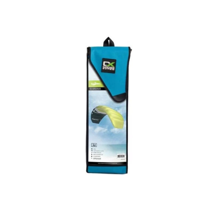 Trainer Kite CrossKites Boarder 2.1 Fluor Yellow 2-line with bar