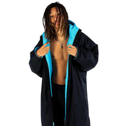 Dryrobe Advance L/S Black/Blue Men's Changing Robe