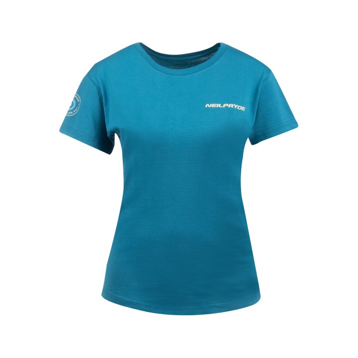 Womens T-Shirt NeilPryde Backprint Peacock Blue