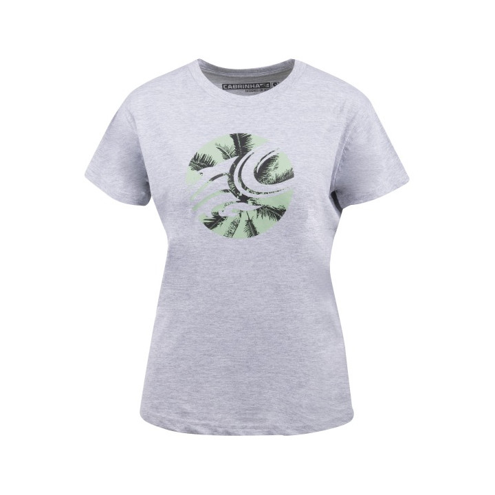 Womens T-Shirt Cabrinha Palm C Heather Grey
