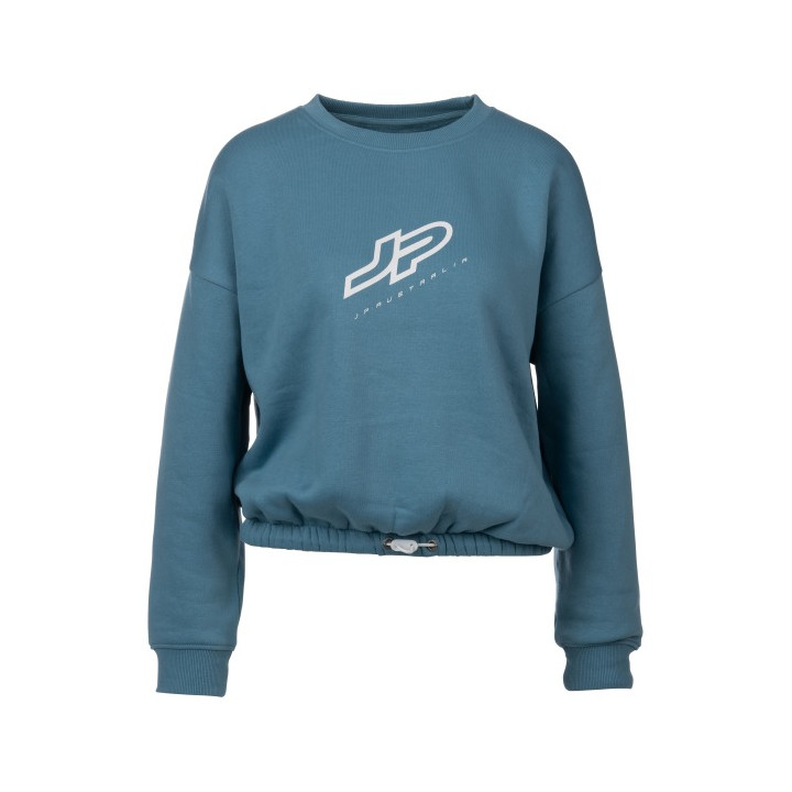 Womens sweater JP-Australia Crewneck Logo White/Peacock Blue