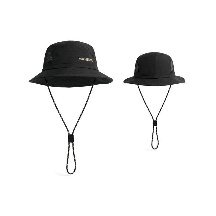 Hat Manera Bobby - 5 panels Black