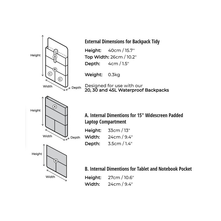 Organizer for Laptop/Tablet OverBoard M