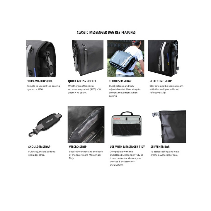 Waterproof bag OverBoard Waterproof Messenger Bag