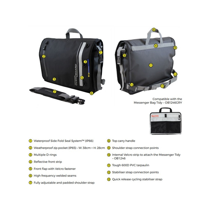 Waterproof bag OverBoard Waterproof Messenger Bag
