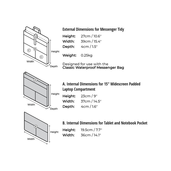 Organizer for Laptop/Tablet OverBoard L