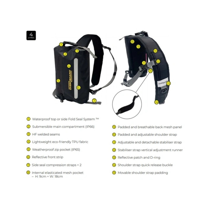Dry Bag OverBoard Waterproof Sling Bag Bodybag 4 L