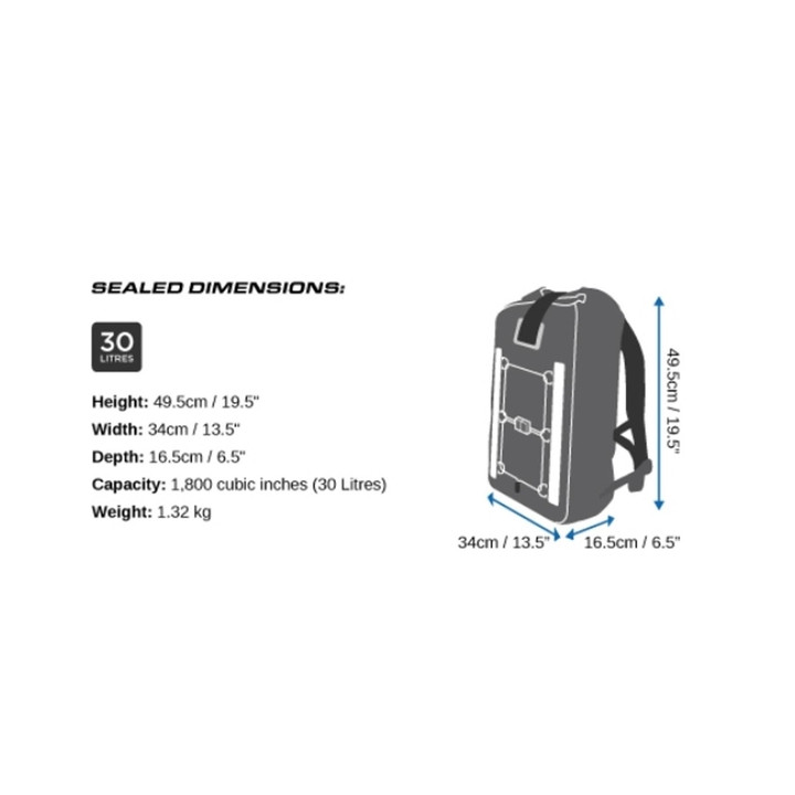 Waterproof Backpack OverBoard Pro 30 L Red