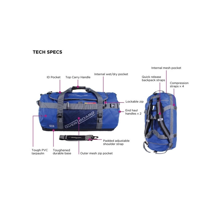 Waterproof bag OverBoard Duffel Bag 90 L Adventure Black