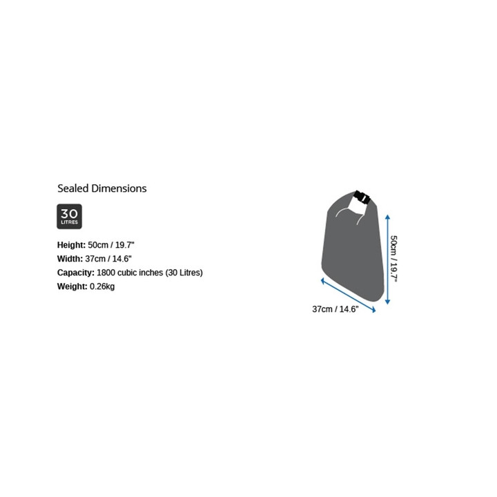 Dry Bag OverBoard Dry Flat Bag 30 L Blue