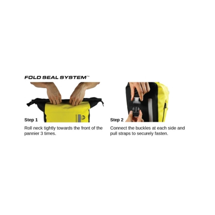 Dry Pannier Bike Bag 17 L OverBoard Black