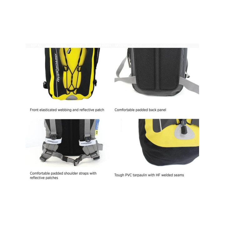 Waterproof Backpack OverBoard Dry Backpack 20 L yellow