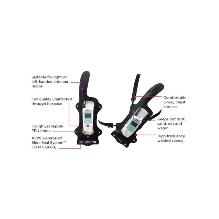 Waterproof VHF Case PRO OverBoard Black
