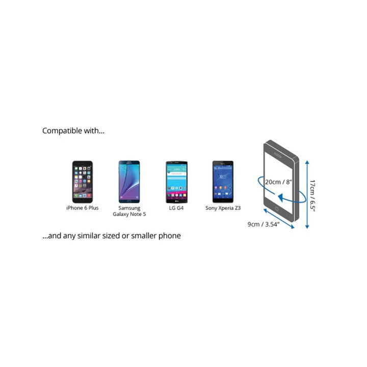 Waterproof Phone Case OverBoard iPhone Small Black