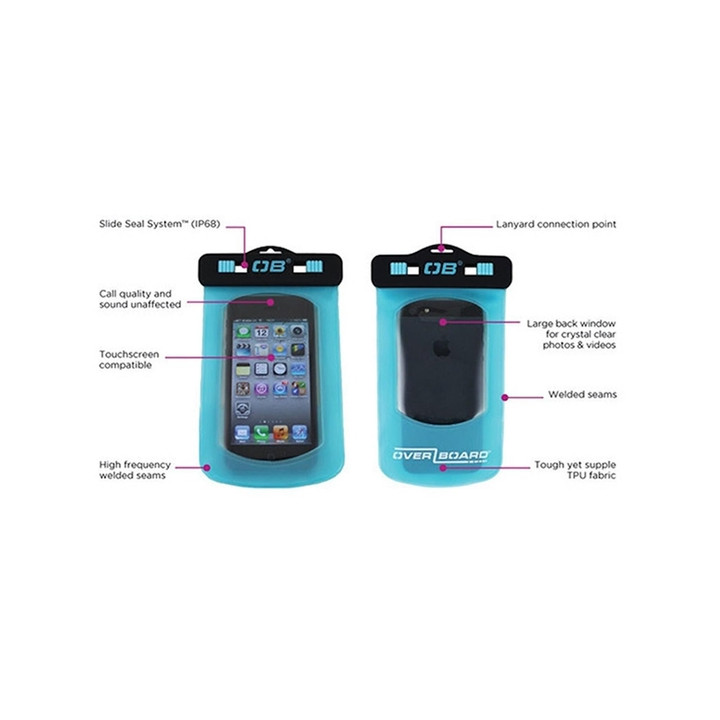 Waterproof Phone Case OverBoard iPhone Small Aqua