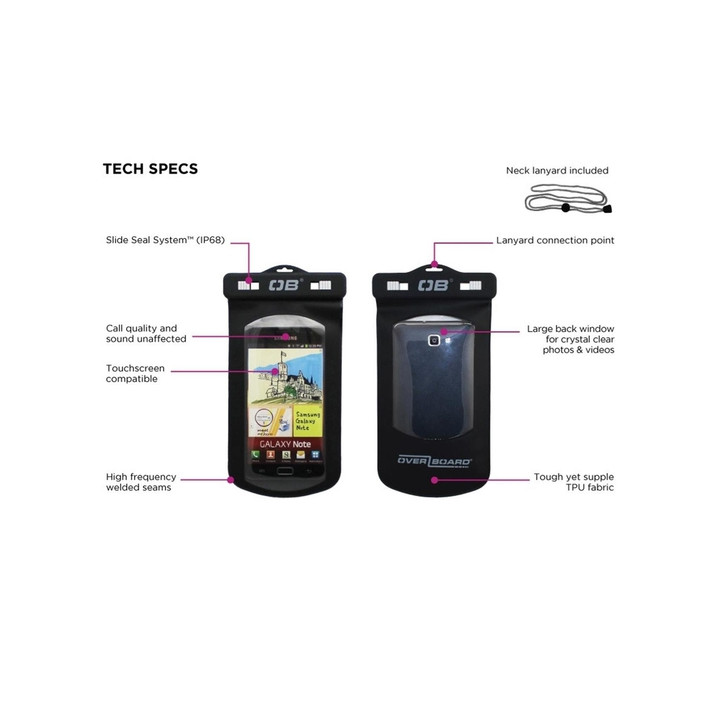 Waterproof Phone Case OverBoard Black