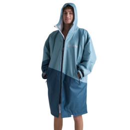 Dryrobe Advance L/S Blue/Light Grey Men's Changing Robe