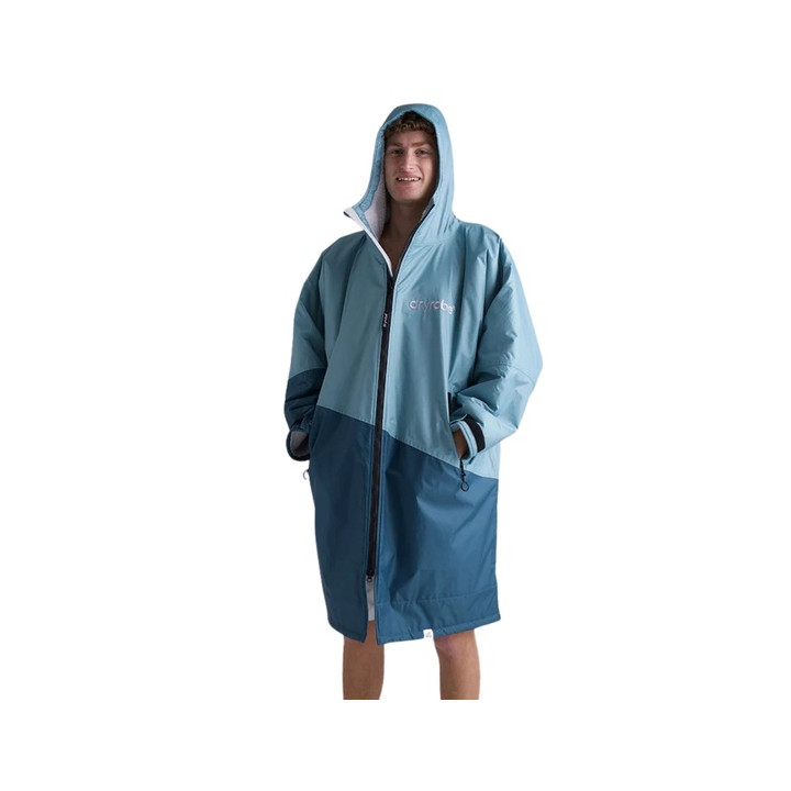 Dryrobe Advance L/S Blue/Light Grey Men's Changing Robe