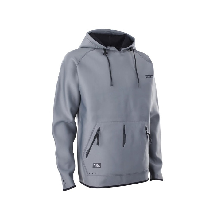 Mens neoprene hoodie ION Neo Hoody Lite Sage-Grey
