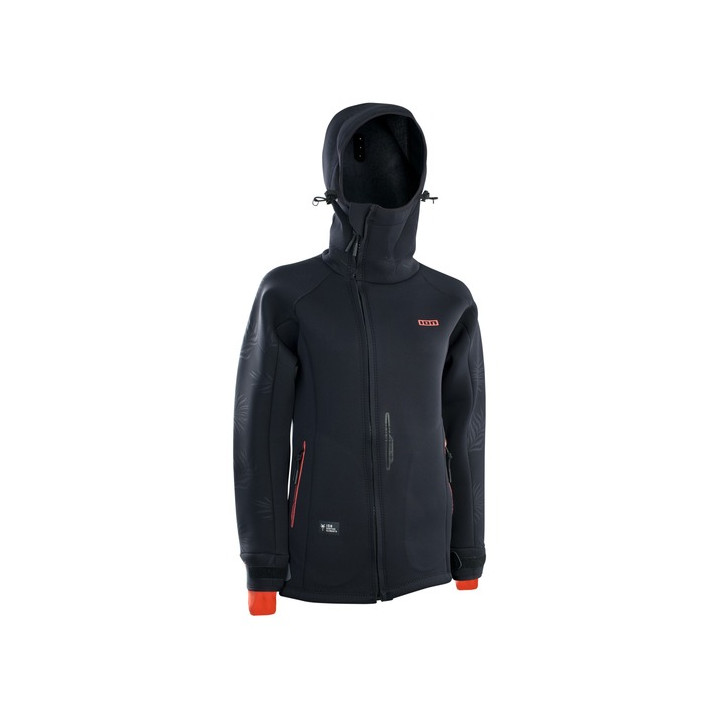 Womens neoprene jacket ION Neo Shelter Amp Black