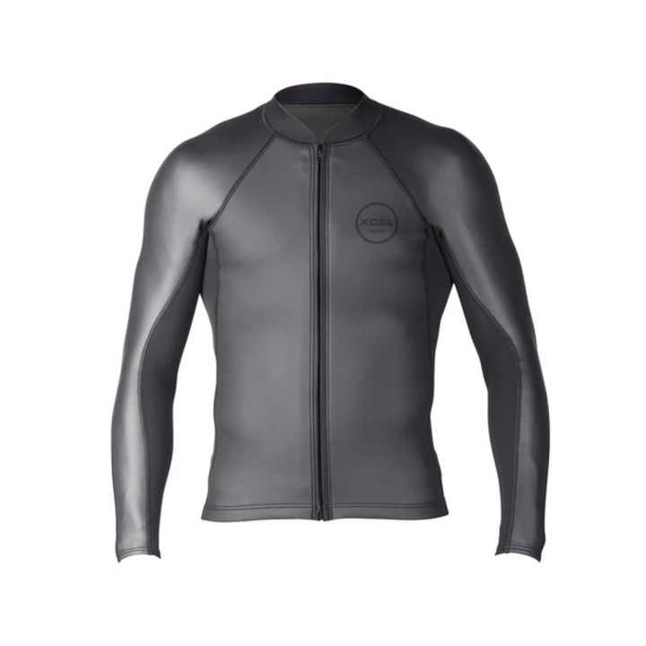 Mens neoprene jacket XCEL Axis Sharkskin Long Sleeve Front Zip 2/1mm