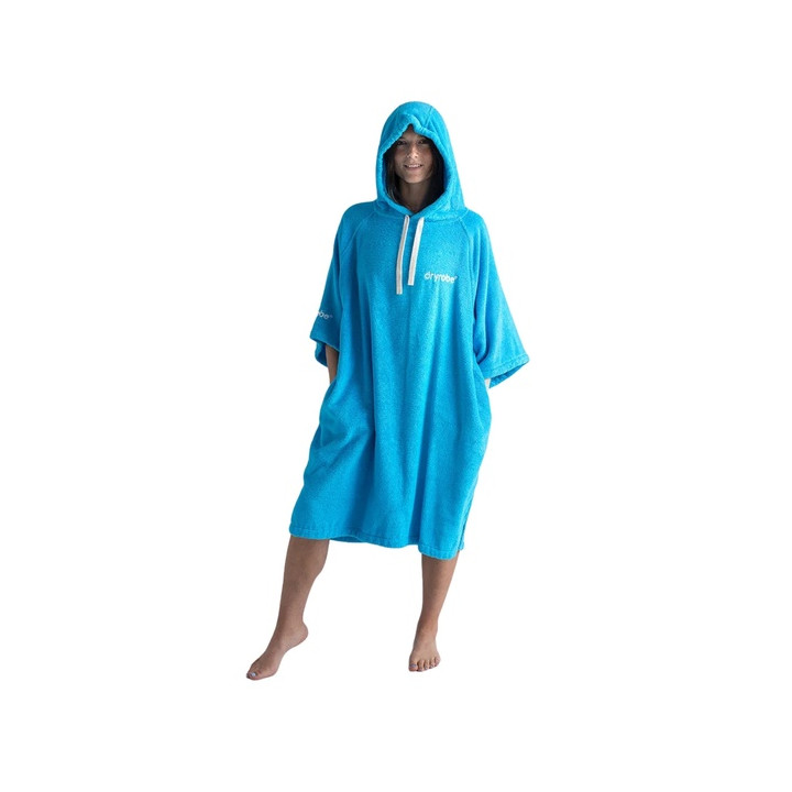 Dryrobe - Unisex Organic Cotton Towel Changing Robe Blue