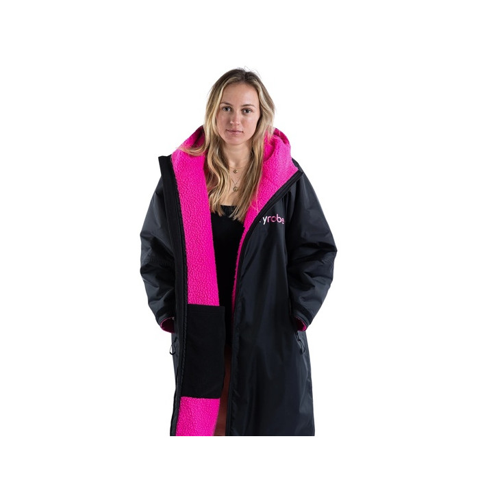 Dryrobe Advance L/S Black/Pink Women's Changing Robe