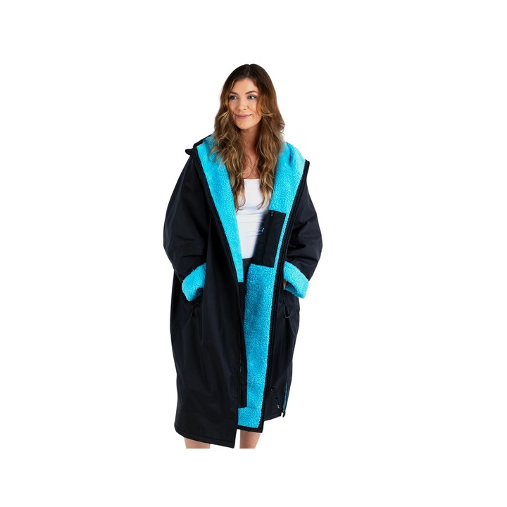Dryrobe Advance L/S Black/Blue Women's Changing Robe