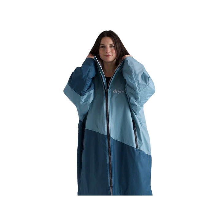 Dryrobe Advance L/S Blue/Light Grey Women's Changing Robe