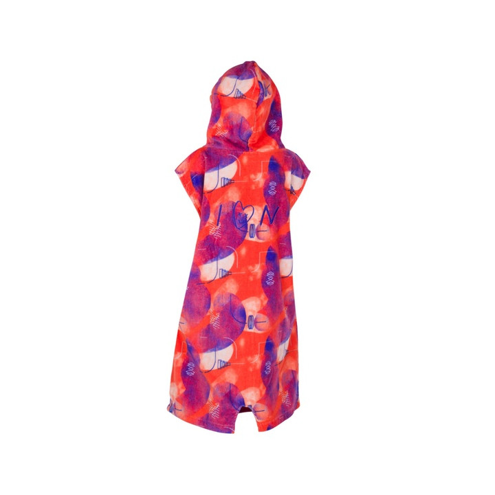 Youth poncho ION Grom Tiger-coral 115-155 cm