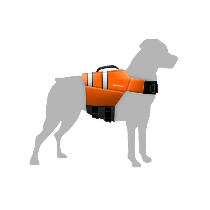 Impact/buoyancy vest for dog AQUADESIGN Orange