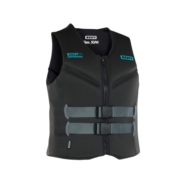 Buoyancy vest ION Booster 50N Front Zip unisex Black