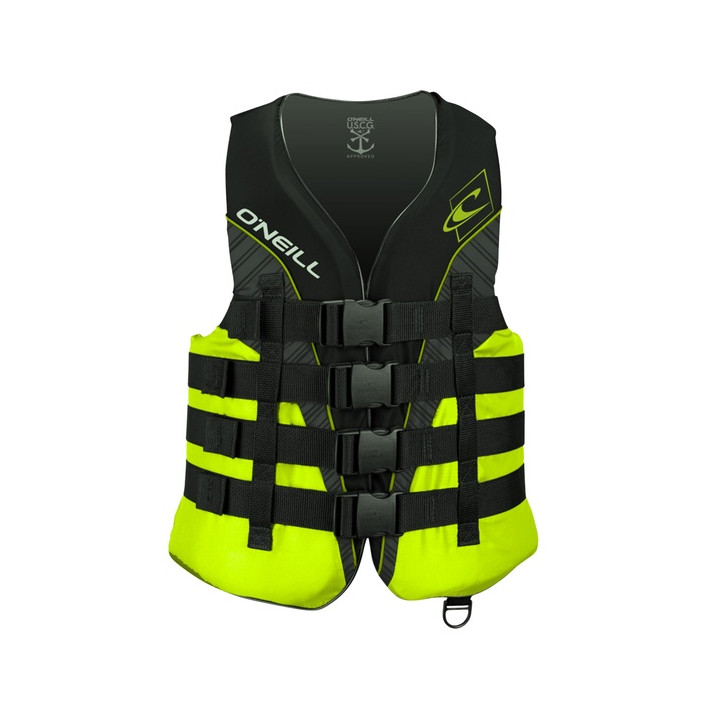 Buoyancy vest O'Neill Superlite 50N ISO Black/Lime/White unisex