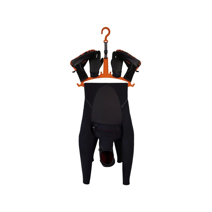 C-MONSTA Wetsuit and Neoprene Accessories Hanger Set - 2 pcs Grey&Orange