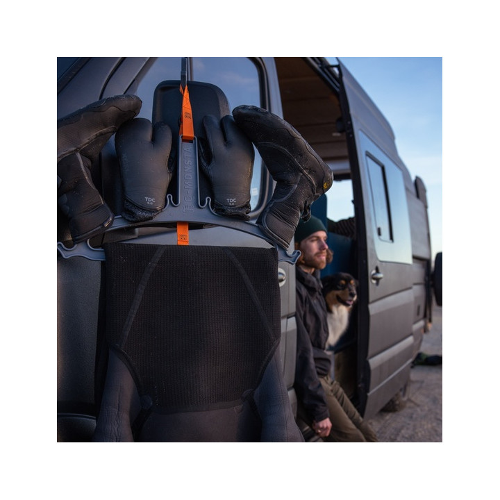 C-MONSTA Wetsuit and Neoprene Accessories Hanger Set - 2 pcs Grey&Orange