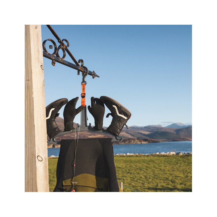 C-MONSTA Wetsuit and Neoprene Accessories Hanger Set - 2 pcs Grey&Orange