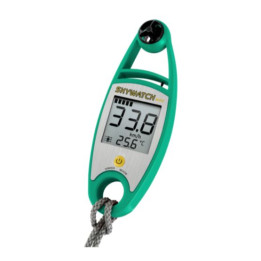 Windmeter Skywatch Wind Turquoise with thermometer