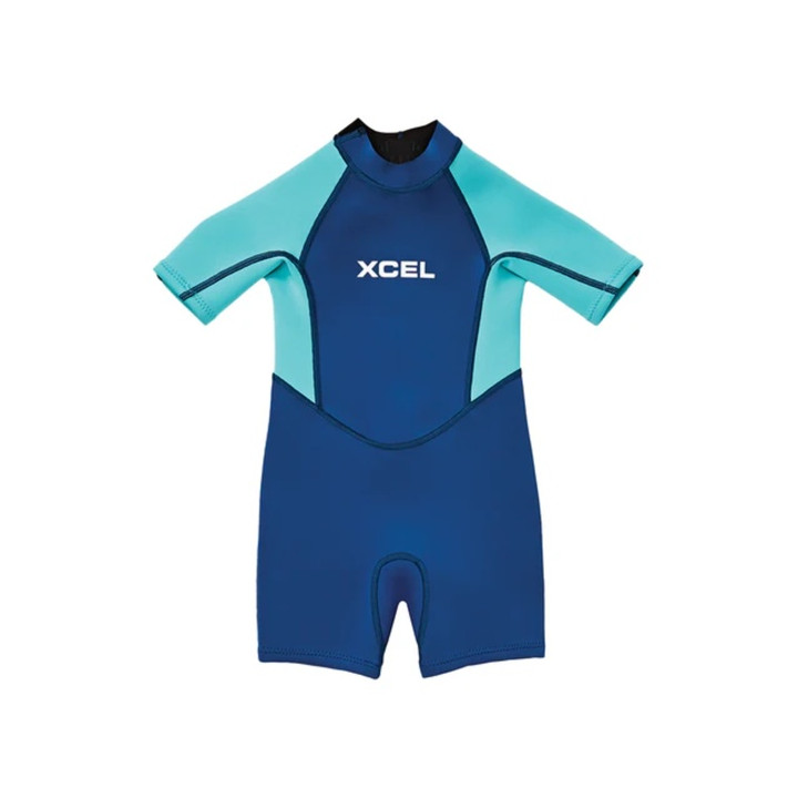 Kids wetsuit XCEL Toddler Short Sleeve Spring 1mm Faint Blue/Pistachio