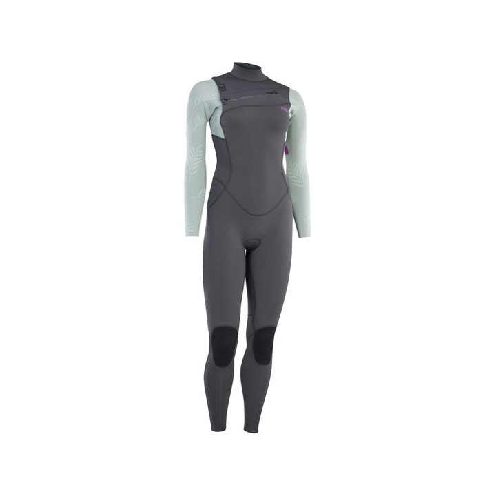 Womens wetsuit ION Amaze Core 5/4 Front Zip Light-Olive