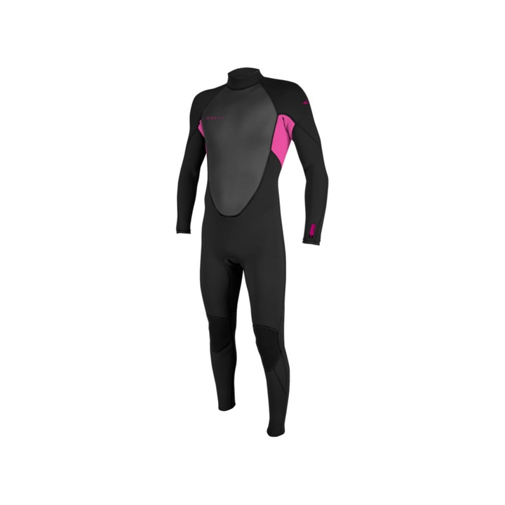 Youth wetsuit O'Neill Reactor 2 3/2 Back Zip Full Black/Berry