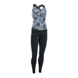 Womens wetsuit ION Amaze Long Jane 1.5 Black-Flowers