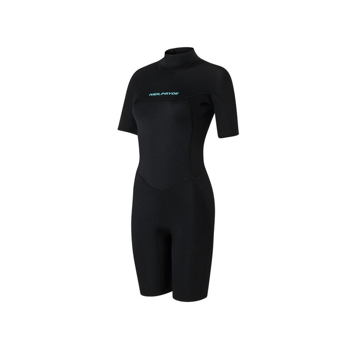 Womens wetsuit NeilPryde Spark S/S Shorty 2/2 BZ Black