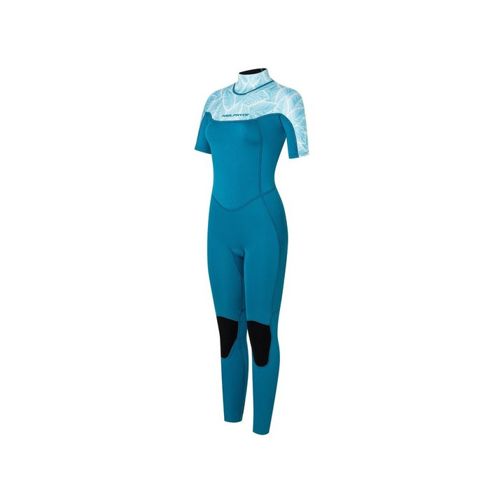 Womens wetsuit NeilPryde Spark Steamer 3/2 BZ Petrol / Floral