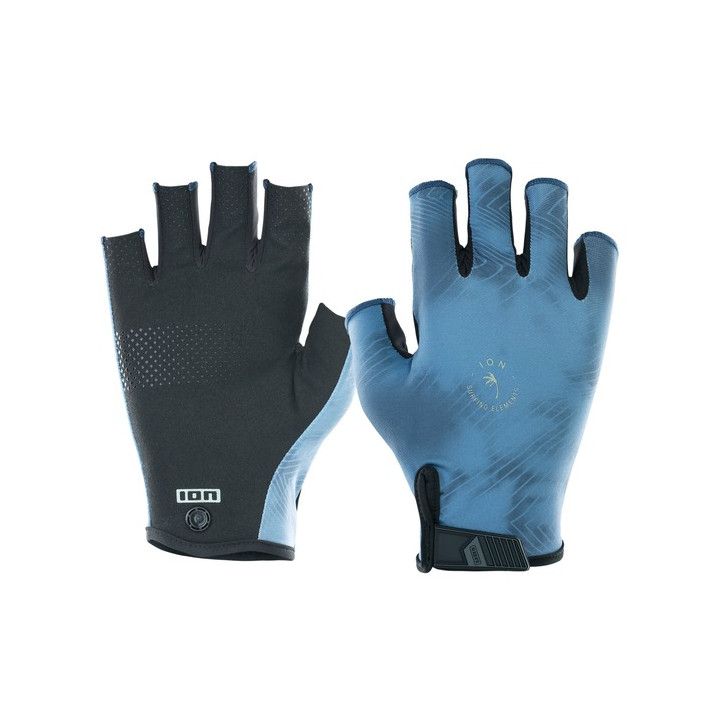 Protection gloves ION Amara Half Finger cascade-blue