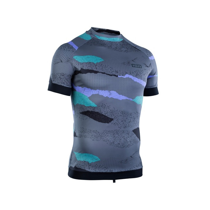 Mens rashguard ION Rashguard Maze SS Dark-Collage