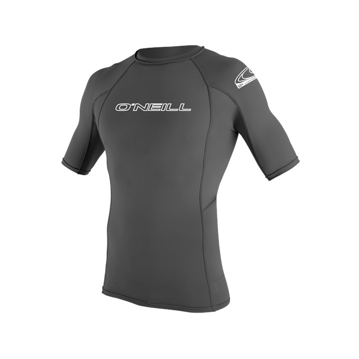 Mens rashguard O'Neill Basic Skins S/S Graphite