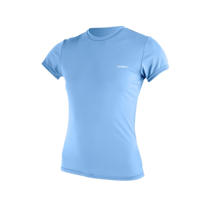 Womens rashguard O'Neill Basic Skins S/S Sun Shirt Azurine
