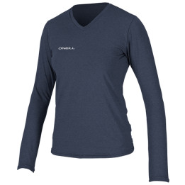 Womens rashguard O'Neill Hybrid V-Neck Sun shirt LS Eucalyptus/Mist